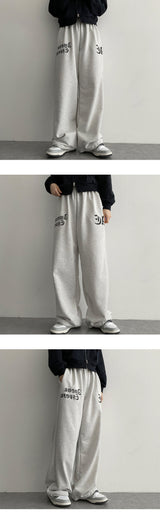 ハートストリングバンデッドウエストパンツ/Hearts String Lettering Banded Waist Pants
