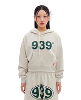 939ロゴクロップフード / 939 LOGO CROP HOOD (OATMEAL)