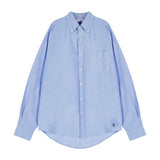 VZロゴビックオーバーフィットオックスフォードシャツスカイブルー/VZ Logo Big Over Fit Oxford Shirt Skyblue (6683361050742)