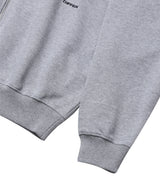 HAIF-ZIP HOODIE (CROP)_GRAY