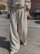 (UNISEX) オーバーワイドピグメントトレーニングパンツ