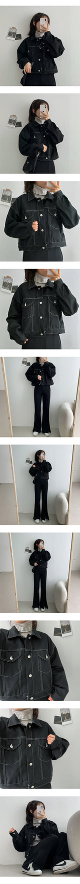 プリンストレンチヴァンクロップドポケットジャケット/Prince Trench Van Cropped Pocket Jacket