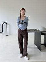 チョコワイドパンツ / no.3443 Choco Wide Pants
