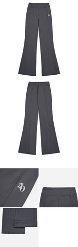 [24SS]  シンボルロゴブーツカットレギンス CHARCOAL