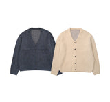 Vネックモヘアウールカーディガン/V-neck mohair wool cardigan_2color