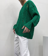 ウィステッドダメージニット/SK wisted damage knitwear (4 colors)