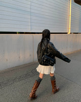 Fur leather jumper (4온스)