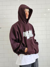 VENTIQUE Big Balloon Spray Hoodie 2color
