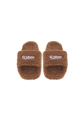 グッドデイファリーサンダル/G'day furry sandals (brown)