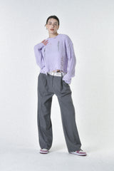 ダメージニット / damage knit (purple)