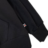 BURNING CAR HOODIE BLACK (6616271257718)