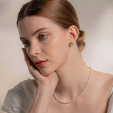 ワンタッチデイリースワロフスキーパールネックレス/Onetouch Daily Swarovski Pearl Necklace(3&4mm)2
