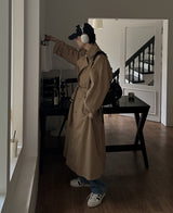 ダディフットバックケープトレンチコート / Daddy Fit Back Cape Trench Coat (3 color)