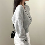 ソフトVネックニットウェア / [Bellide made] Soft V-neck knitwear