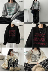 Nof lettering knitwear
