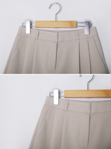 ツーピンタックハーフスラックス