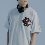 アスレチックロゴTシャツ / ATHLETIC LOGO TEE SHIRT_LIGHT GREY