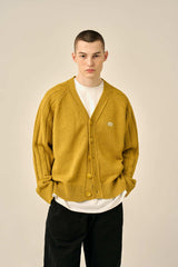RAGLAN PATTERN BOOKLE CARDIGAN - OLIVE