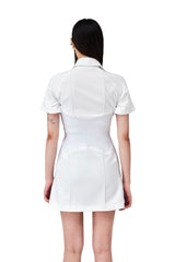 DOUBLE PIN-TUCK RIBBED MIX ONE PIECE (WHITE) (6654698815606)