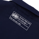[UNISEX] Satin-Trimmed Padded Racing Jacket (Navy)