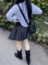 デイリープリーツノームコアデニムスカート / Daily Pleats Normcore Denim Skirt
