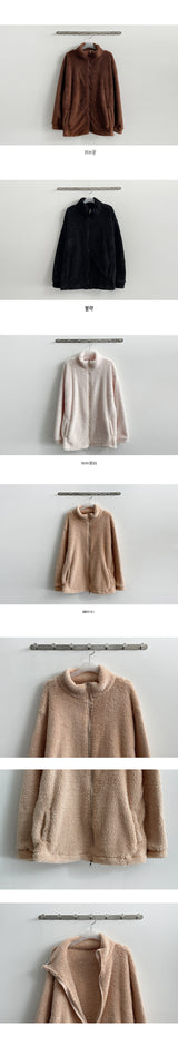 Lebaboule wool two-way zip-up