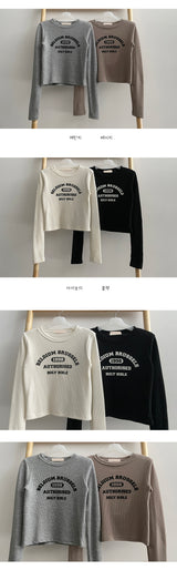 ホーリーワッフルロングスリーブTシャツ/Holly Waffle Long Sleeve Tee