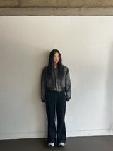 Hazelnut leather jacket