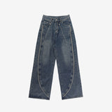 Weather Cable Vintage Denim Pants (belt set)