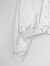 サテン ヴァーシティ ブルゾン / Satin varsity blouson (3color)