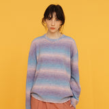 マルチストライプニット / MULTI STRIPE KNIT_CREAM