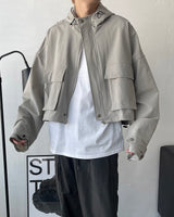 モノクロップフードジャンパー / CR Mono Cropp Hood Jumper (3 colors)