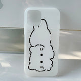 White - Real Fur Some Cat Phone Case