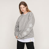 [UNISEX]エルボー3ラインフラワートレーナー