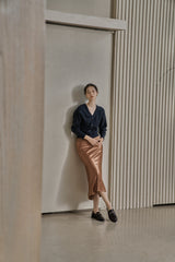 シーモアスカート/SEYMOUR SKIRT_BROWN