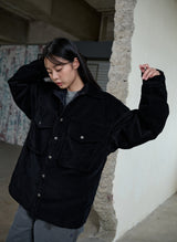 OVER POCKET CORDUROY SHACKET