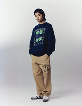 アニマルキングダムスウェットシャツ/ANIMAL KINGDOM SWEATSHIRT NAVY(CV2CFUM463A)