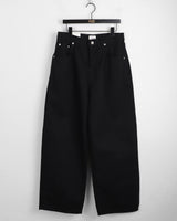 ピンタックコットンロングワイドパンツ