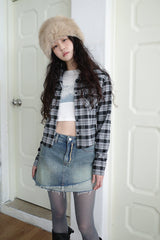 ラバークロップチェックシャツ / Rubber Crop Check NB (2 colors)