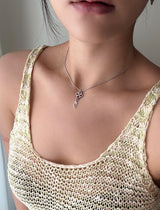 ミニドリームキャッチャーネックレス/mini dream catcher necklace
