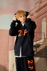 センスロゴフードジップアップ/25P SENSE LOGO HOOD ZIP UP_NAVY