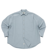 EARTH-COLOR PLEATS SHIRT (Cloudy Sky) / アースカラープリーツシャツ
