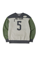COLOR BLOCK SWEAT SHIRT (green mix)