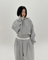 ビッグカーラブラッシジップアップ / Big Kara brushed zip-up (3color)