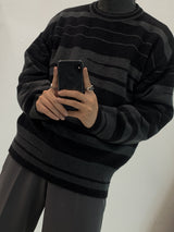 Lion Border Round Knit (3color)