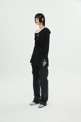 SLIT LAYERED DRESS (6688671989878)