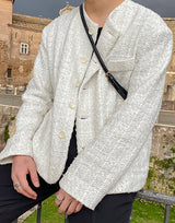 Extended Sleeve Tweed Jacket (6595750625398)