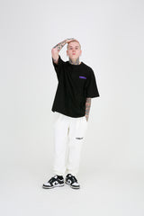 SEOUL CITY TSHIRTS (BLACK/PURPLE LOGO) (6699084087414)