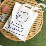 FABRIC BAG _ LOVE YOURSELF LETTERING (6609528619126)