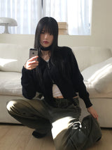 [Muffler set] Eden button V-neck cardigan